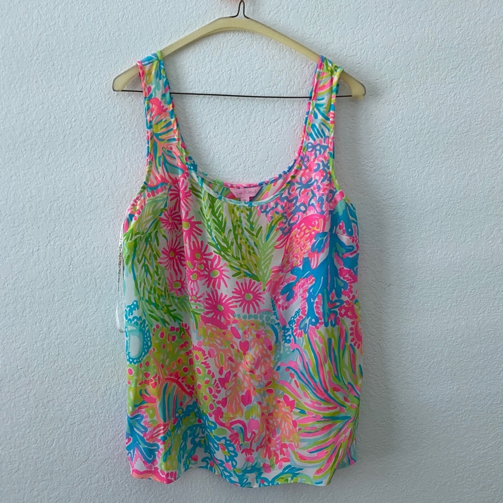 LILLY PULITZER SILK TANK TOP